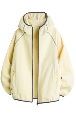 Contrast Binding Light UPF50+ Sun Windbreaker Oversized Hooded Outdoor Jacket